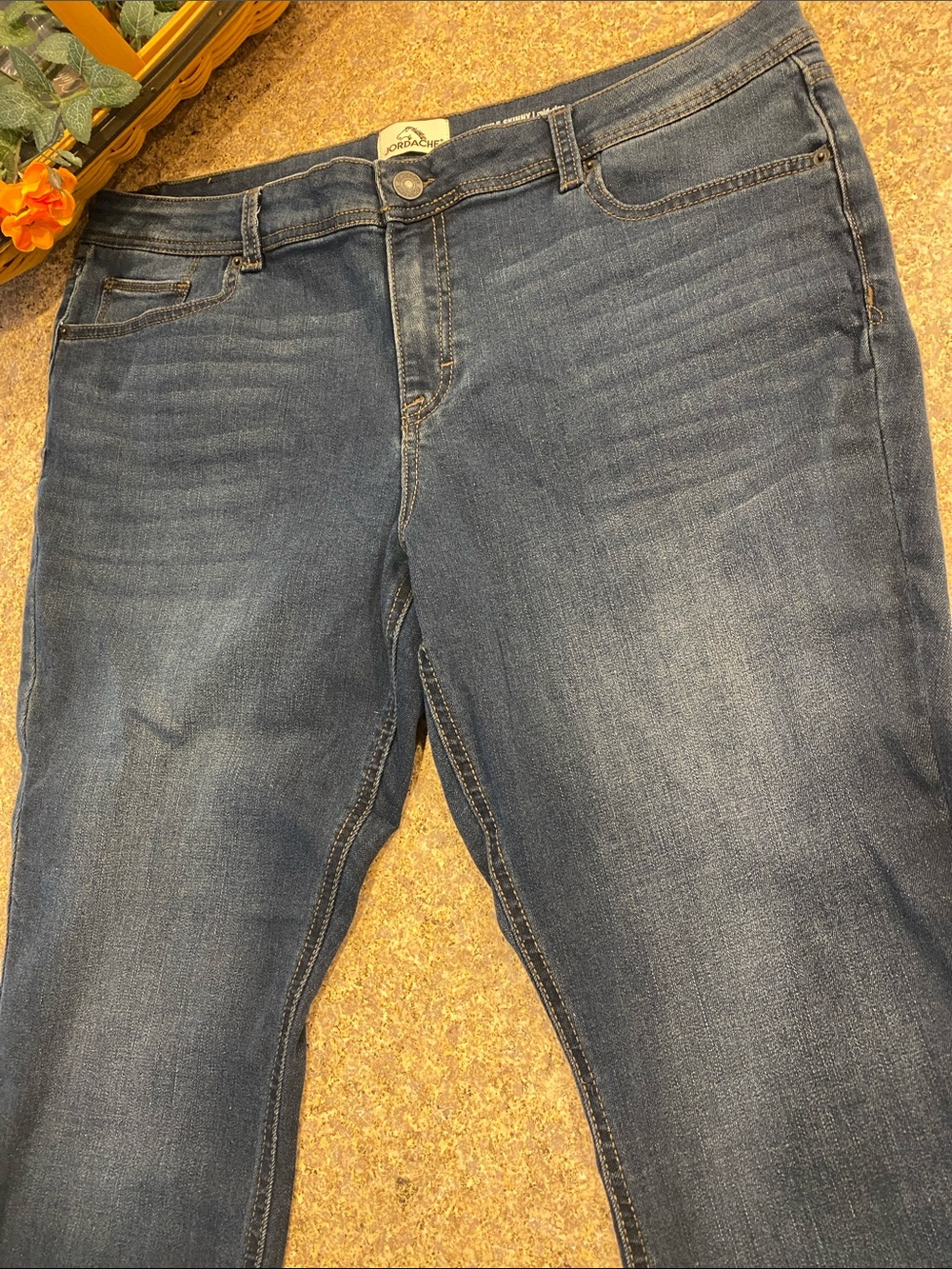 Jordache Ankle Skinny Mid-Rise Blue Jeans Size 18